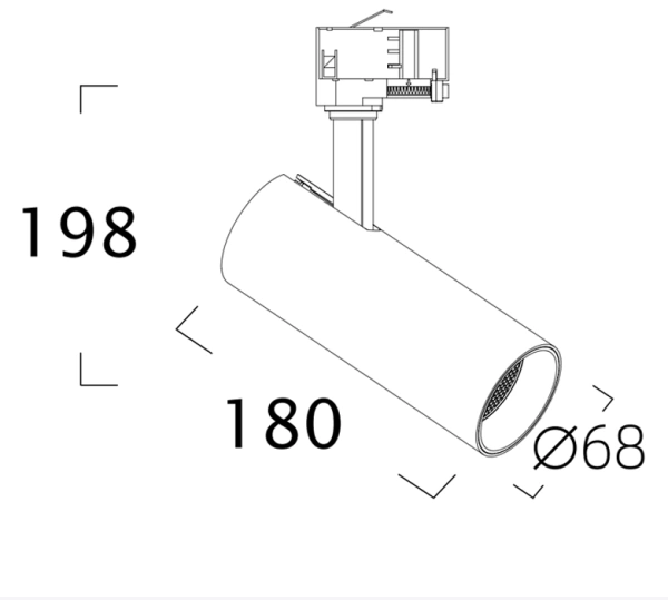 surface mounted cob focus led track light , ceiling surface mount modern track lighting , smart track light Supplier | Sincerelux